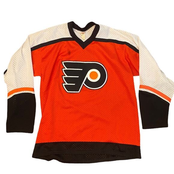 Vintage CCM Philadelphia Flyers hockey jersey/T-shirt size large - Picture 1 of 5